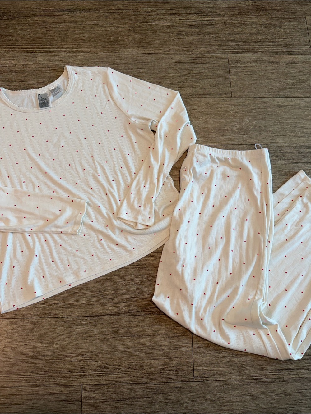 H&M Heart Pointelle Pjs